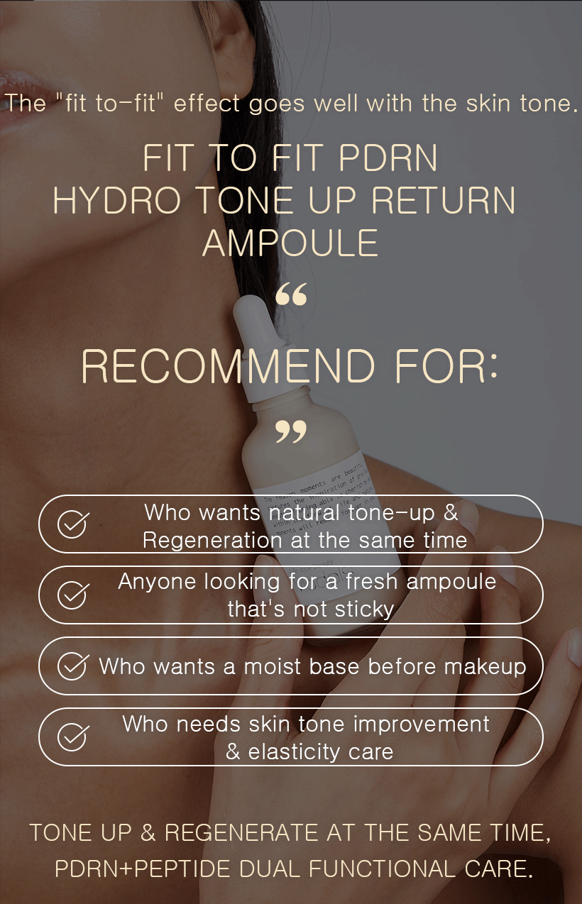 FIT to FIT PDRN HYDRO TONE-UP AMPOULE