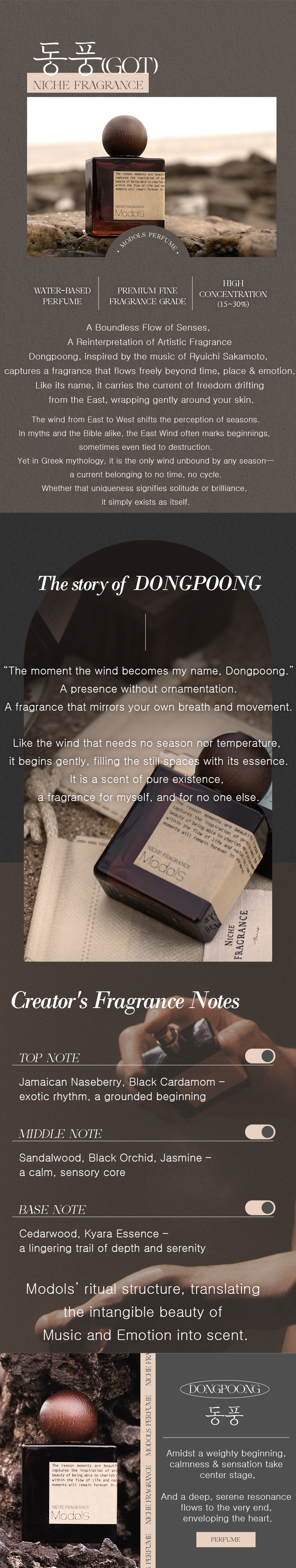 Modols Niche Water base Perfume 30ml - Dongpung